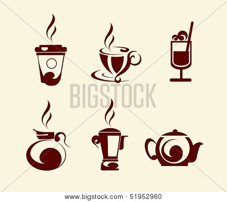 Coffee icon set