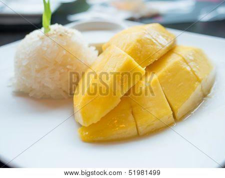 Mango Sticky Rice, Thai Dessert
