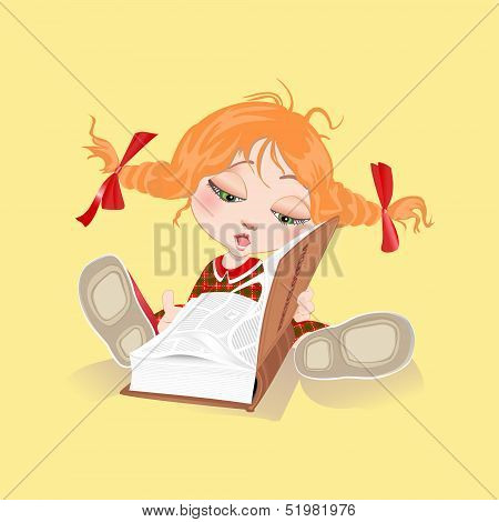 Girl with book