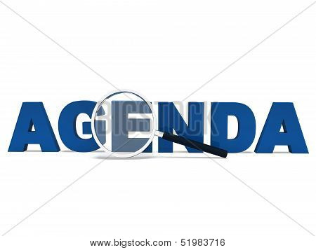 Agenda Word Means To Do Schedule Program Or Agendas