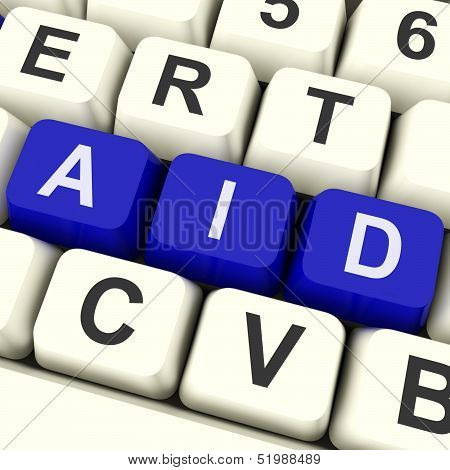Aid Key Means Help Or Assist.