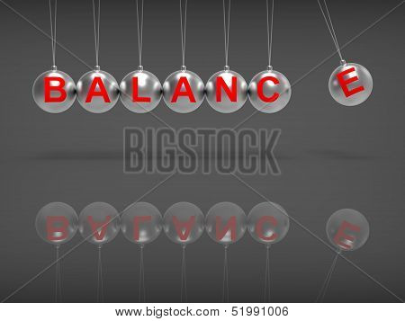 Balance Spheres Showing Balanced Life