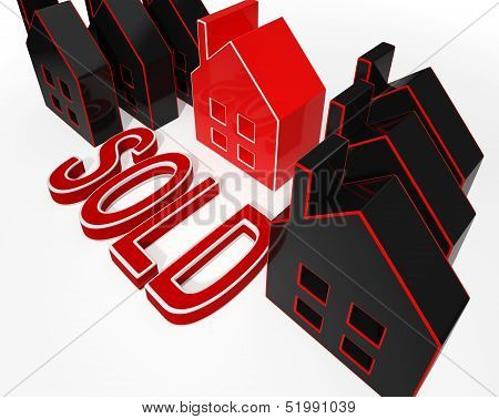 Sold House Displaying Sale Of Real Estate