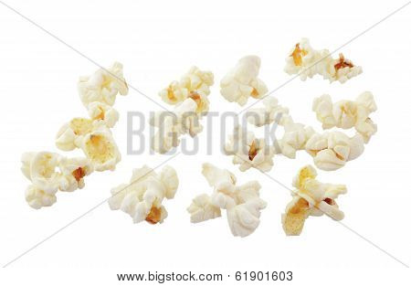 Pop Corn Isolated On White Background