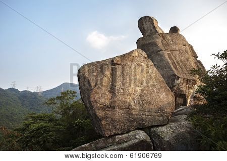 Amah Rock In Lion Rock Country Park, Hong Kong