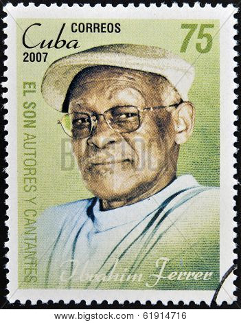 CUBA - CIRCA 2007: A stamp printed in cuba shows Ibrahim Ferrer
