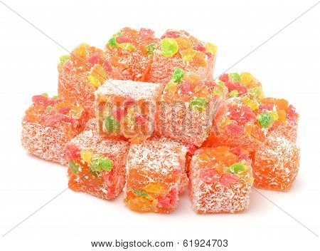 Turkish Sweet Delights In Coconut Shavings