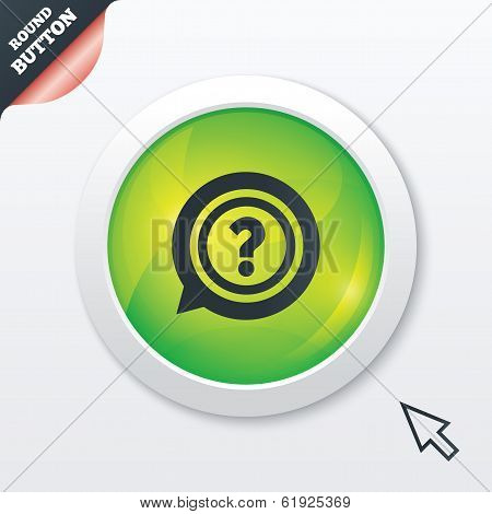 Question mark sign icon. Help symbol.