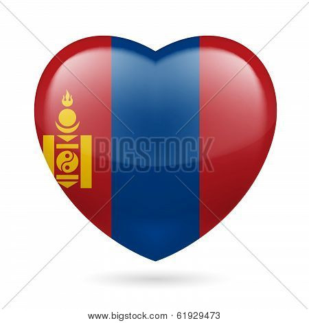 Heart icon of Mongolia