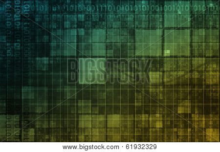 Brain Computer Interface with Square Digital Art Blocks