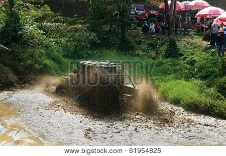 Racer Offroad At Terrain Racing Car Competition