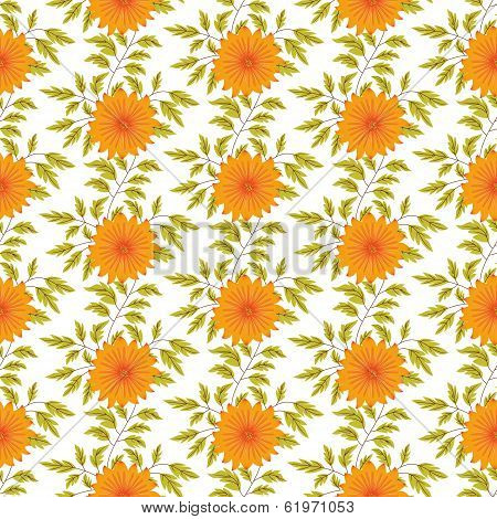 Abstract Elegance Seamless Pattern With Floral Background
