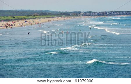 Sandy beach in Maine, USA