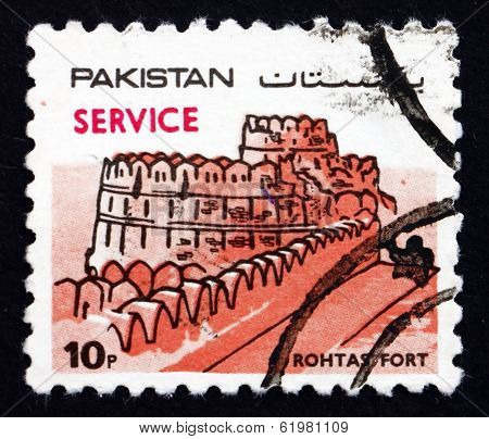 Postage Stamp Pakistan 1984 Rohtas Fort