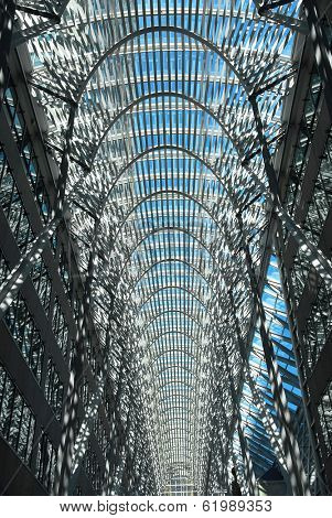 Architecture fragment of modern building bce place Toronto
