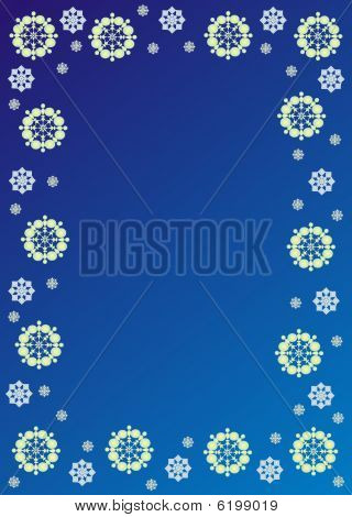 New year's Schneeflocken