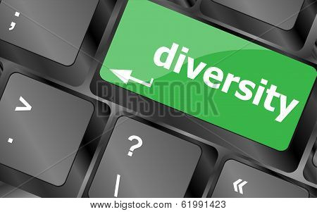 A Computer Keyboard With Keys Spelling Diversity, Learn