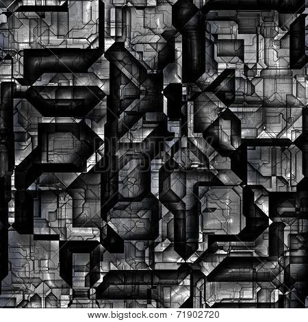 Seamless background for robots and cyborgs