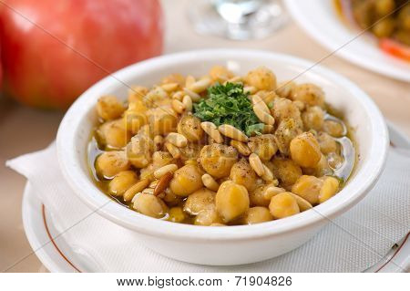Chickpea Soup , Traditional Chickpea plate