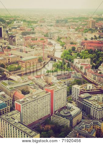 Retro Look Berlin Aerial View