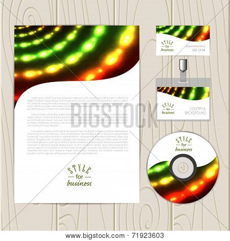 Vector corporate identity template.