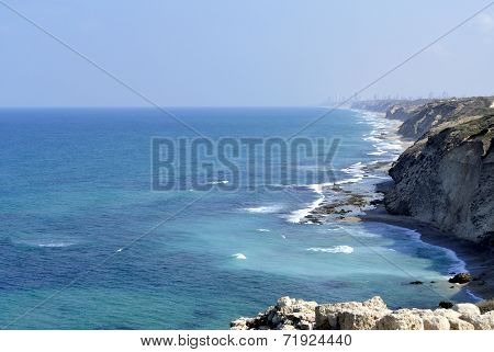 Mediterranean Coast Near Tel Aviv.