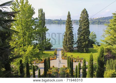 Flower Garden Mainau Island In Germany