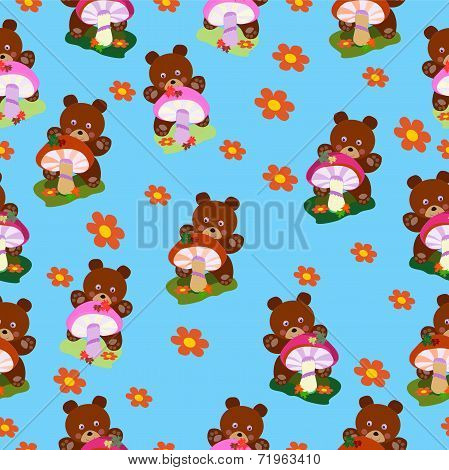 Children seamless Bears