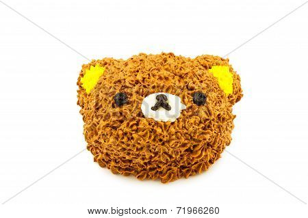 Chocolate Bear Face Cake