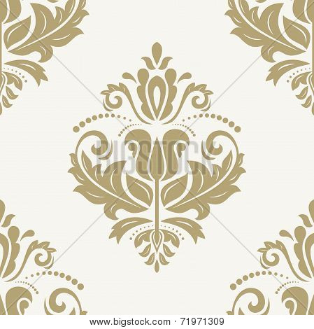 Orient Seamless  Pattern. Abstract Background