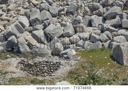 Ancient fortress in Israel Nimrod.
