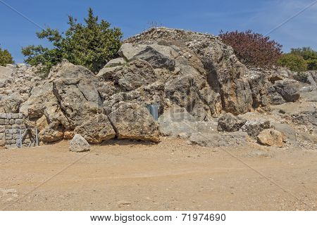 Ancient fortress in Israel Nimrod.