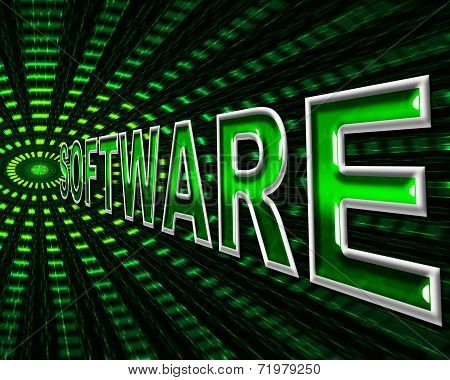 Software Technology Means Digital Shareware And Programming