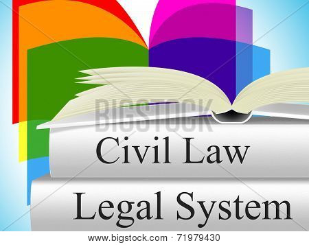 Civil Law Indicates Judiciary Juridical And Court