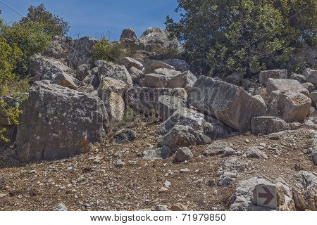 Ancient fortress in Israel Nimrod.