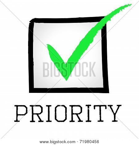 Priority Tick Shows Correct Mark And Preference