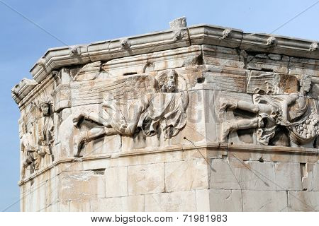 Tower of the Winds detail, Athens, Greece