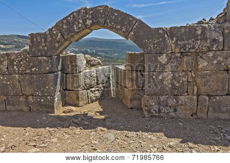 Ancient fortress in Israel Nimrod.