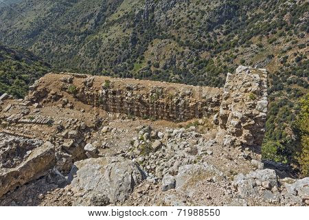 Ancient fortress in Israel Nimrod.