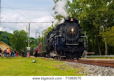 Steam Train Departing