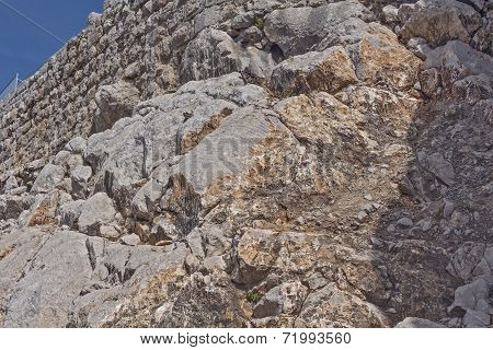 Ancient fortress in Israel Nimrod.