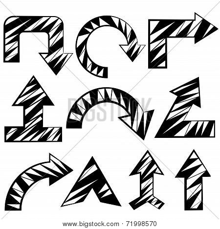 striped arrow