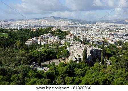 View over Athens