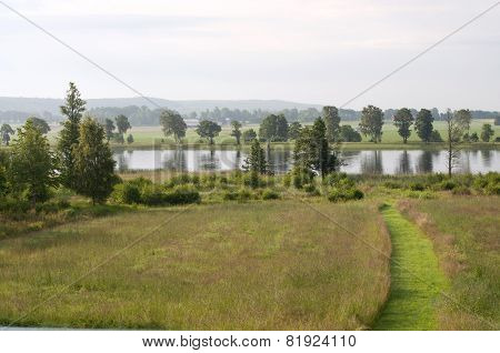 Green river landscape