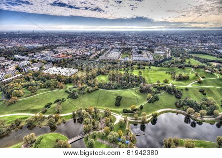Munich Olympiapark From The Tv Tower