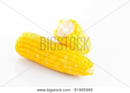 Corn On White Background