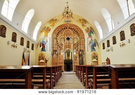 Interior Of A Greek Catholic Church In Romania