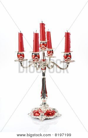 Velas y candelabros antiguos