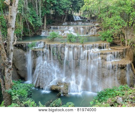 Tropical Rainforest Waterfall, Thailand