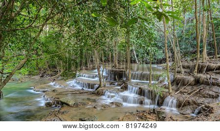 Tropical Rainforest Waterfall, Thailand